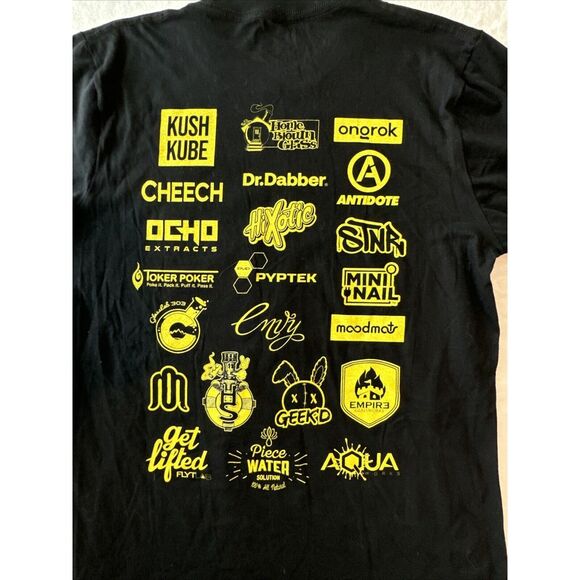 Ashes 420 Fest 2023 T-shirt Mens size Large Cheech Sponsors Glassworks - Picture 6 of 9